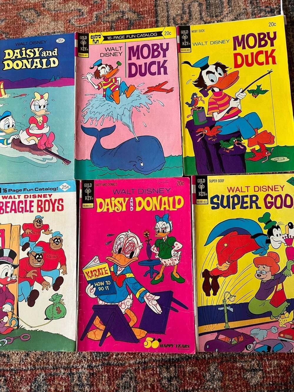 Gold Key Walt Disney Comic Book Lot of 12 Uncle Scrooge Donald Duck Robin Hood